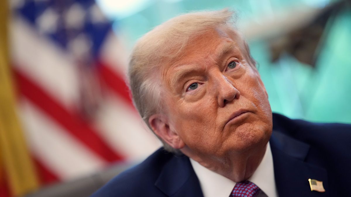 WASHINGTON, DC - SEPTEMBER 05: U.S. President Donald Trump speaks to the media while signing executive orders in the Oval Office of the White House on September 05, 2025 in Washington, DC. President Trump signed executive orders which included the renaming of the Department of Defense to the Department of War. (Photo by Kevin Dietsch/Getty Images)