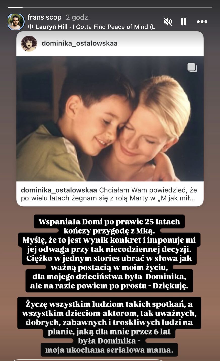 Franciszek Przybylski skomentował decyzję Dominiki Ostałowskiej