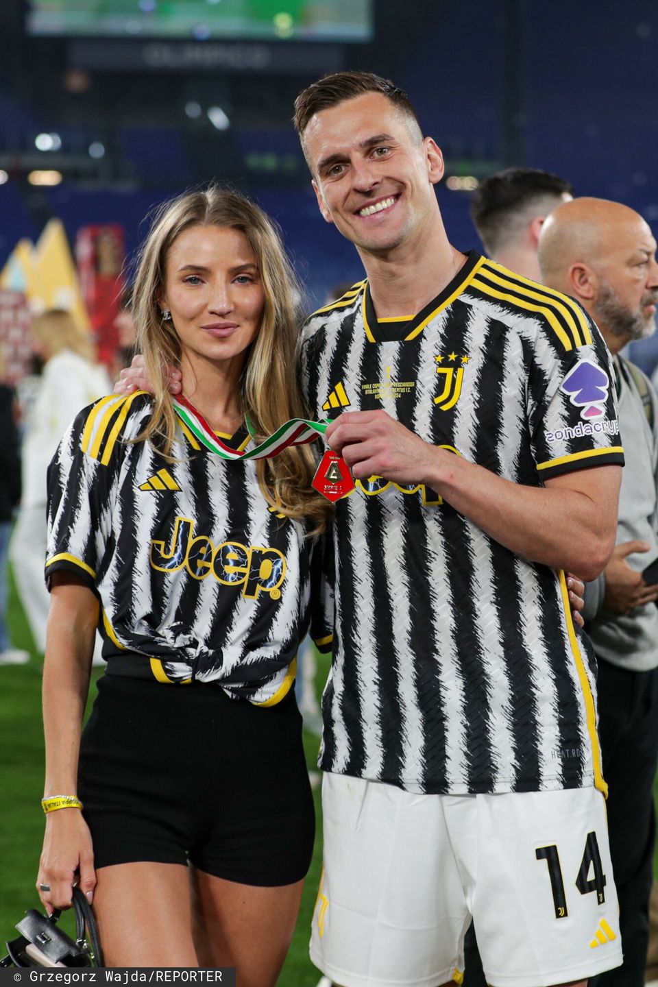 Agata Sieramska i Arkadiusz Milik 