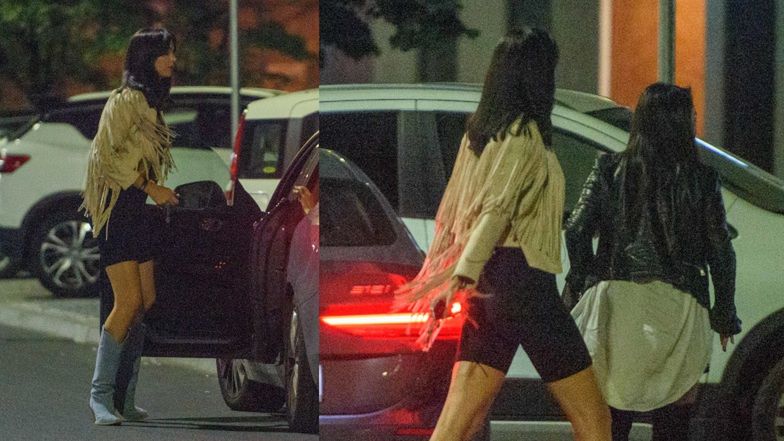 Marcela Leszczak na nocnym wyjściu ze znajomymi