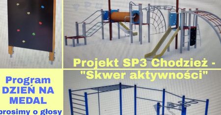 Zagłosuj na "Skwer aktywności" dla uczniów chodzieskiej "Trójki"