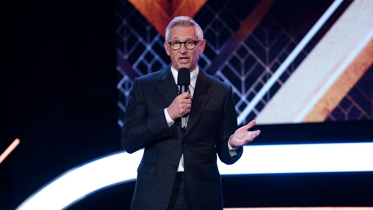 Gary Lineker during the BBC Sports Personality of the Year Awards 2022 held at MediaCityUK, Salford. Picture date: Wednesday December 21, 2022. (Photo by David Davies/PA Images via Getty Images)