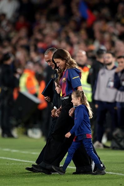 Lewandowscy uchwyceni na pustym Camp Nou