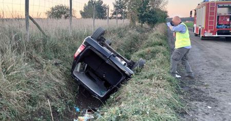 Tragiczny wypadek pod Lesznem. Zginął pasażer