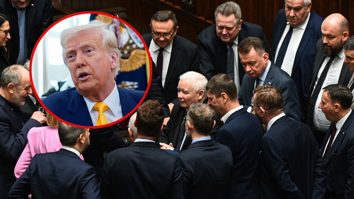 Donald Trump i politycy PiS