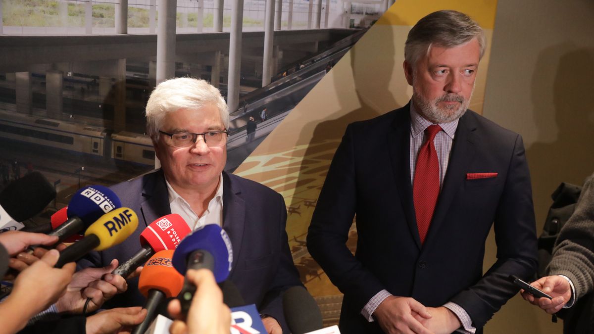 Filip Czernicki, Maciej Lasek
Tomasz Gzell
CPK, konferencja, konferencja prasowa