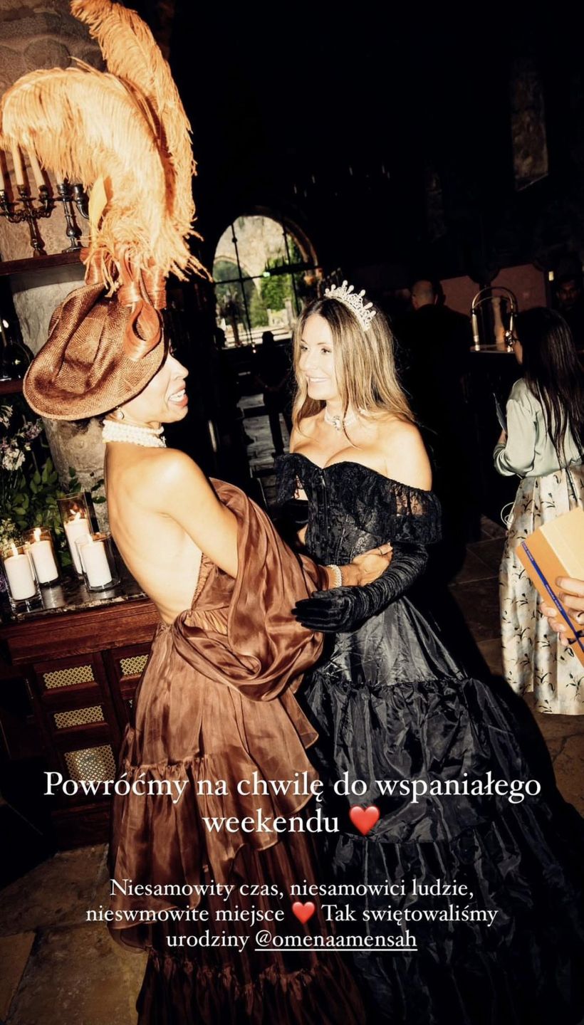 Stylizacje Małgorzaty Rozenek z urodziny Omeny Mensah