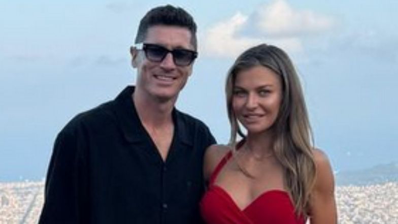 Anna Lewandowska na urodzinach męża.