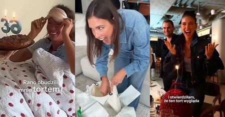 Klaudia Halejcio hucznie świętowała 36. URODZINY: masa niespodzianek, torebka od Bottegi i tort jak u Kylie Jenner (WIDEO)