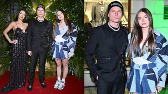 Młodzieżowy Bart Pniewski z córką i ukochaną meldują się na modowym evencie