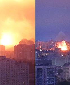 Seria eksplozji w Kijowie. Nagrania z potężnego ataku Rosji