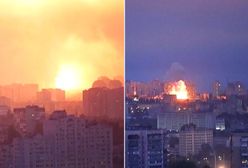 Seria eksplozji w Kijowie. Nagrania z potężnego ataku Rosji