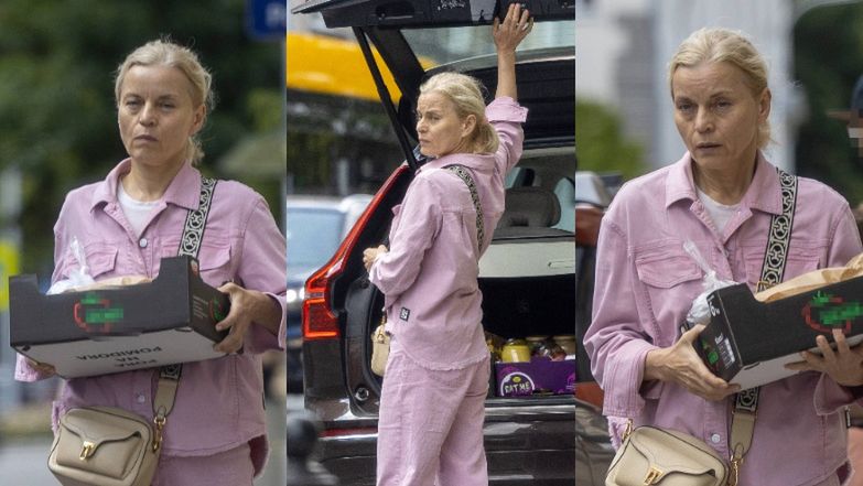 Małgorzata Foremniak maszeruje z zakupami