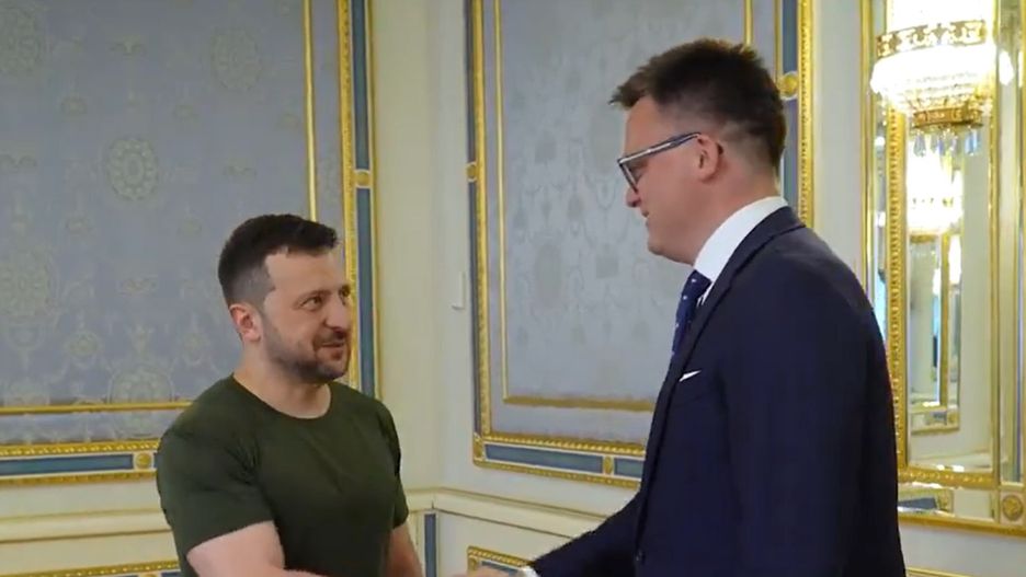 Hołownia w Kijowie. "Polska, tak jak Ukraina, nie ma złudzeń"
