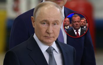 Miedwiediew przyłapany. Przysnął na przemówieniu Putina