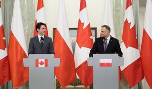 Spotkanie Duda-Trudeau. "Bardzo liczymy na wsparcie Kanady ws. uchodźców"