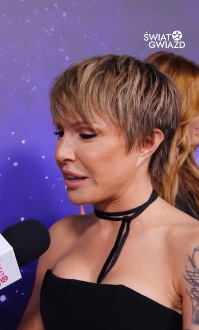 Blanka Lipińska podczas rozmowy 