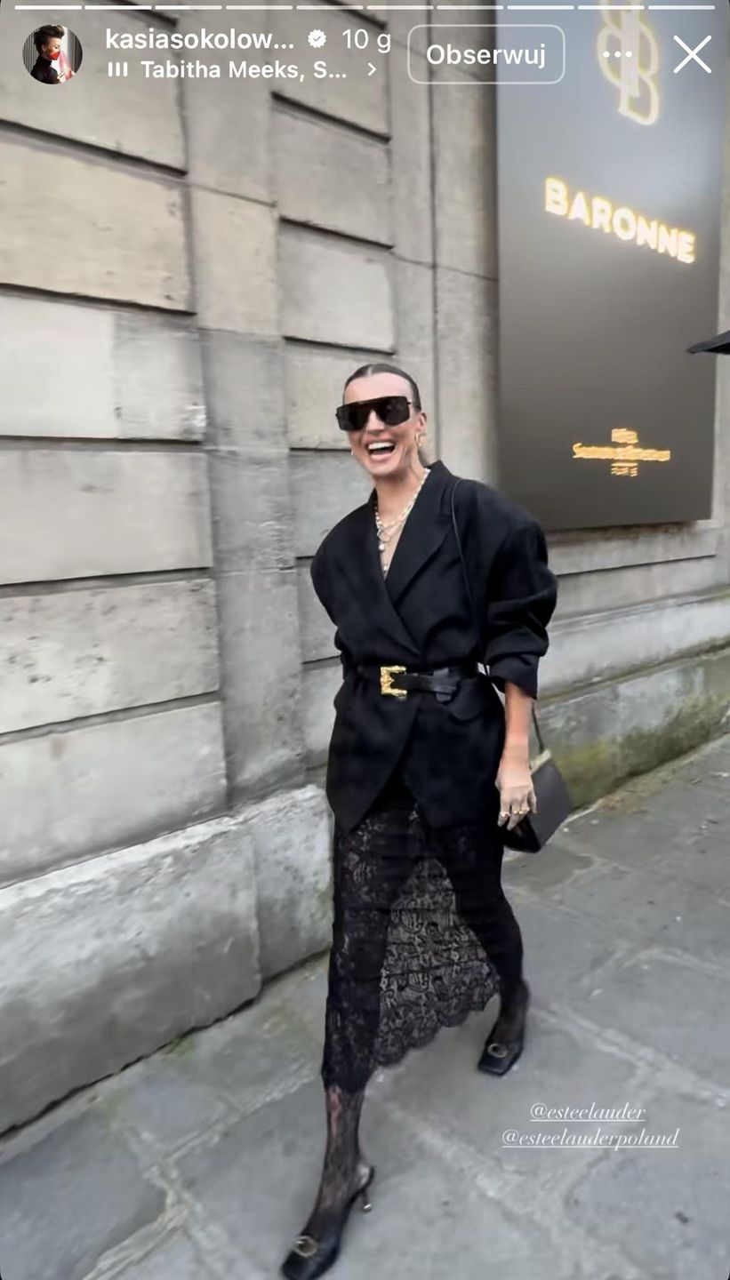 Katarzyna Sokołowska postawiła na modne koronki 