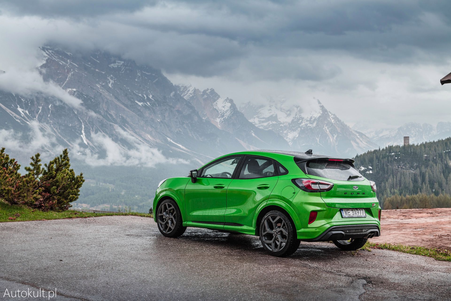 Ford Puma ST na Passo San Boldo