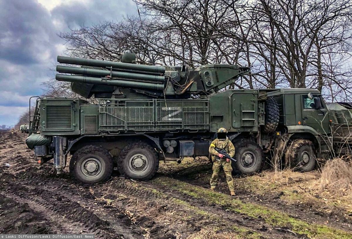 Rosyjska wyrzutnia rakiet w Ukrainie
