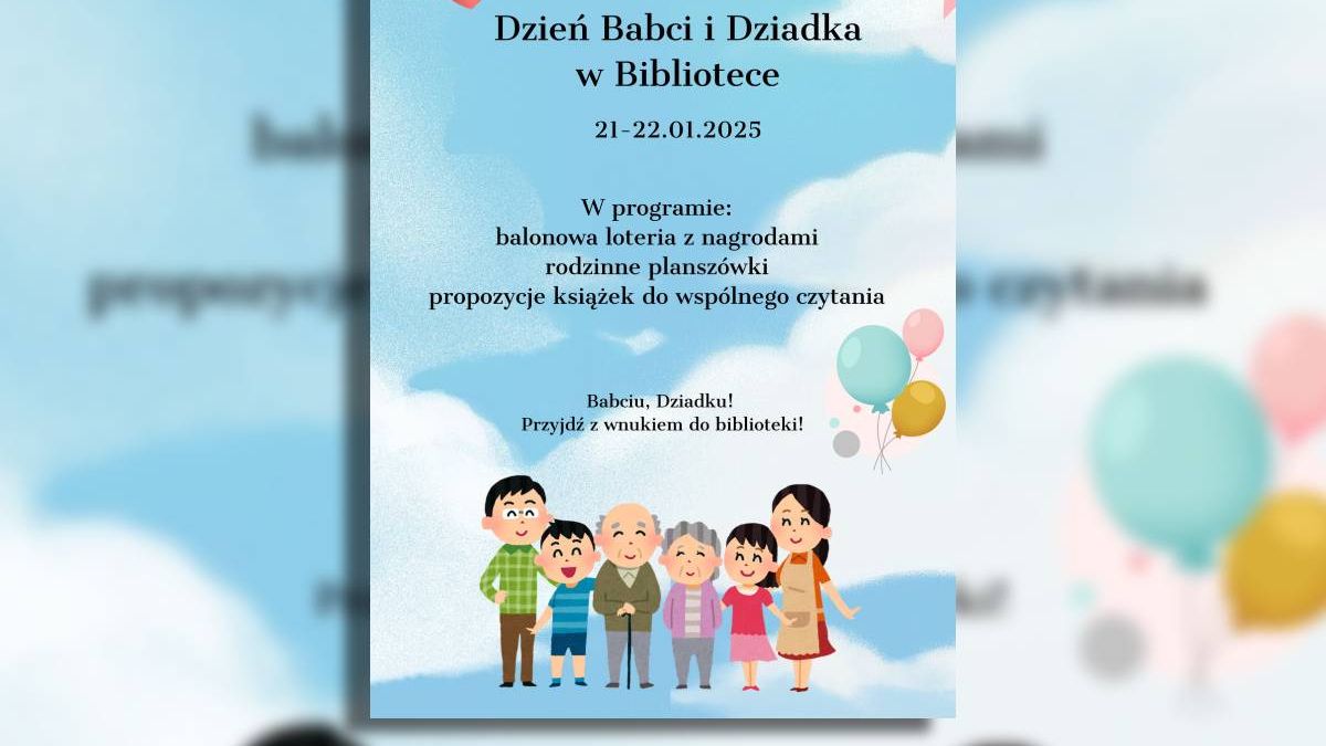 Filia 2 MBP Lublin zaprasza atrakcje z okazji Dnia Babci i Dziadka