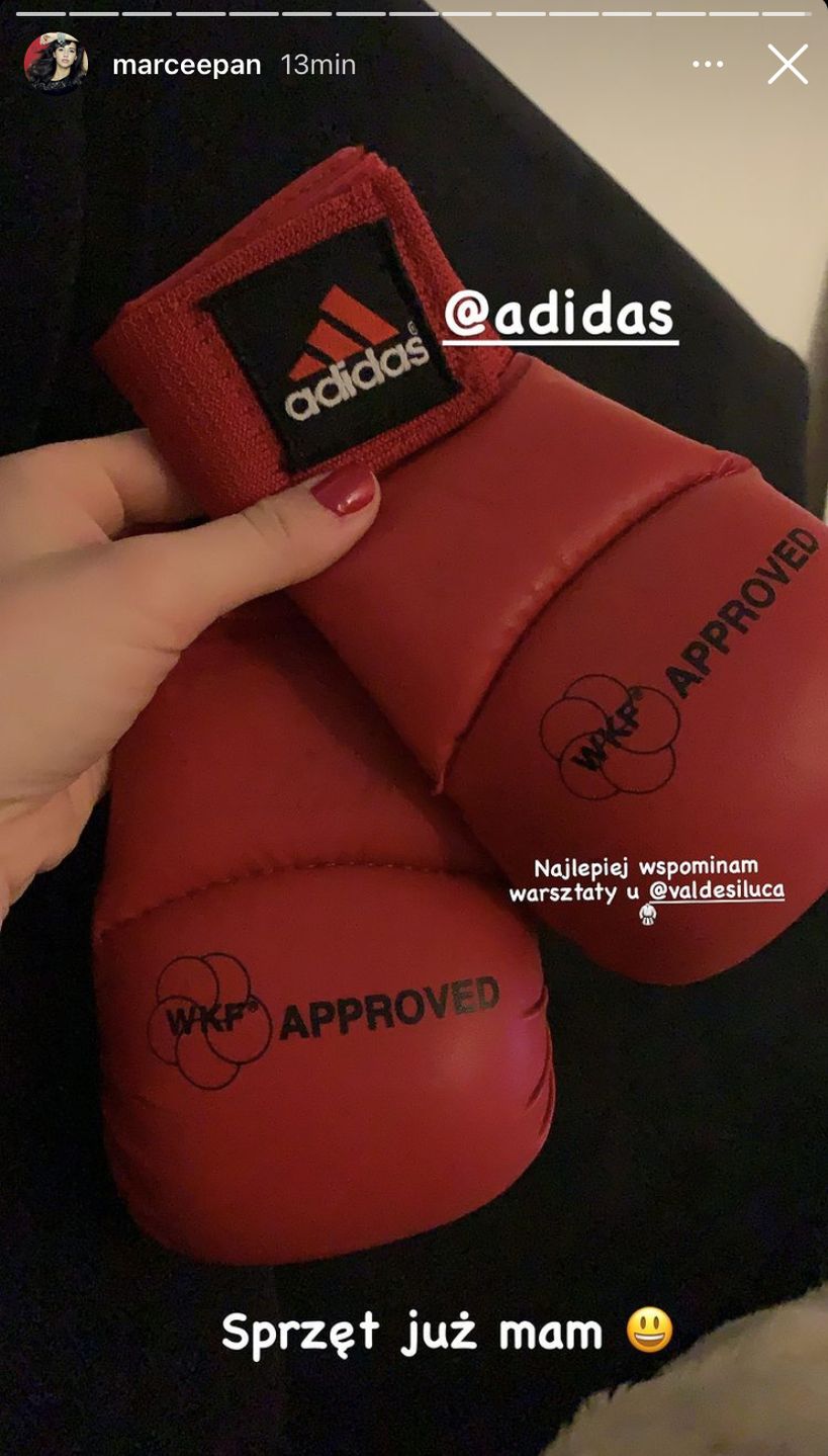 Instastory Marceliny Ziętek