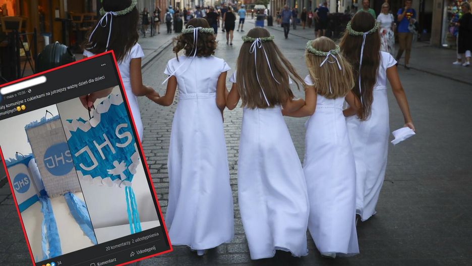 Piniata na przyjęcie komunijne. "I dziecko ma w napis IHS kijem walić?!"