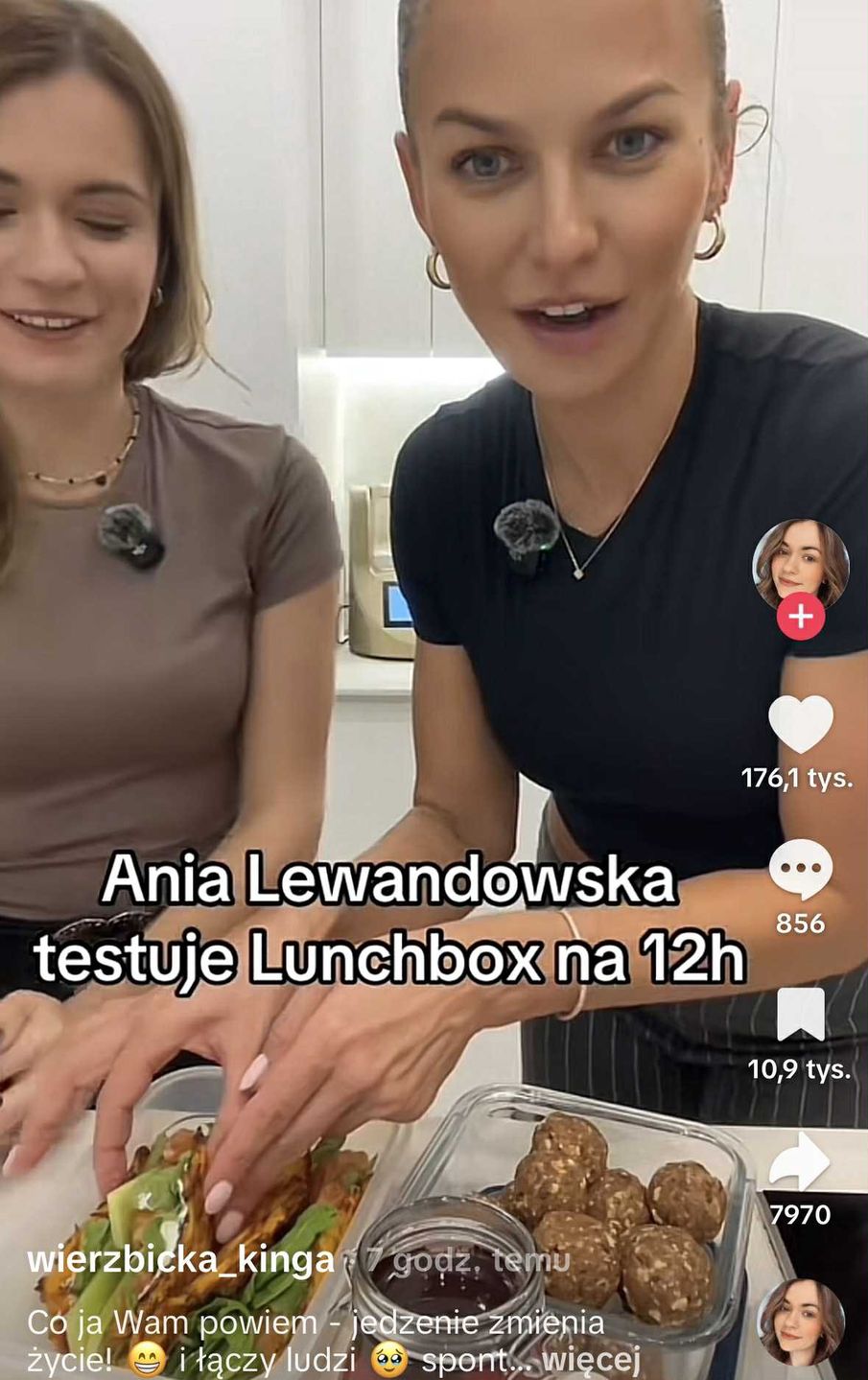 Anna Lewandowska nagrała tiktoka Kingą Wierzbicką