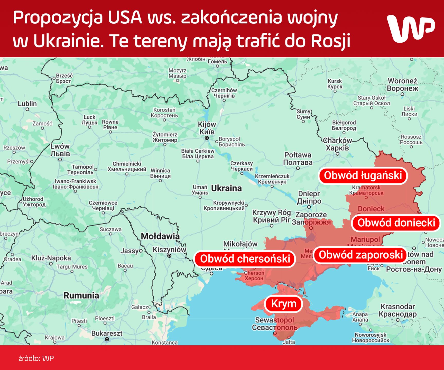 Propozycja USA ws. zakończenia wojny w Ukrainie