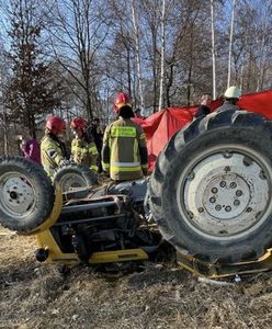 Tragedia na polu. Mężczyzna przygnieciony ciągnikiem