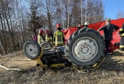 Tragedia na polu. Mężczyzna przygnieciony ciągnikiem