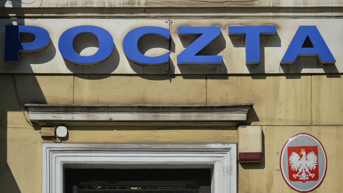A view of the inscription Poczta Polska (Polish Post) at the entrance to the post office in Krakow's center.
On September 15, 2020, in Krakow, Poland. (Photo by Artur Widak/NurPhoto via Getty Images)