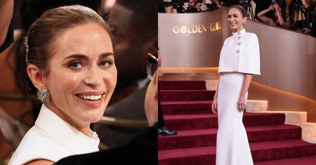 Emily Blunt prezentuje swoje odmienione lico na czerwonym dywanie podczas Złotych Globów (ZDJĘCIA)