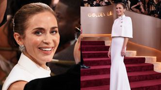 Emily Blunt prezentuje swoje odmienione lico na czerwonym dywanie podczas Złotych Globów (ZDJĘCIA)