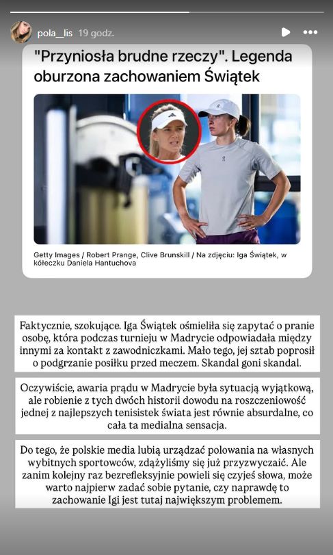 Komentarz Poli Lis