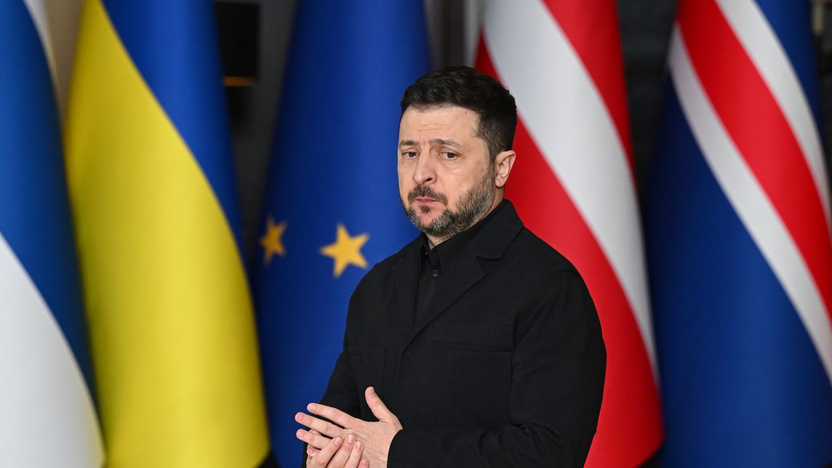 KYIV, UKRAINE - FEBRUARY 24: Ukrainian President Volodymyr Zelensky prior a Coalition of the Willing meeting with European leaders on February 24, 2026 in Kyiv, Ukraine. The UK Foreign Secretary joined other European officials visiting the Ukrainian capital on the fourth anniversary of Russia's large-scale invasion of the country. On 24 February 2022, Russia launched a full-scale invasion of Ukraine, marking a massive escalation of a conflict that began with the 2014 annexation of Crimea. (Photo by Leon Neal/Getty Images)