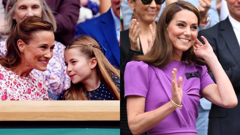 Księżna Kate zabrała księżniczkę Charlotte na finał Wimbledonu. Do królewskiej loży wpadła też Pippa Middleton (ZDJĘCIA)