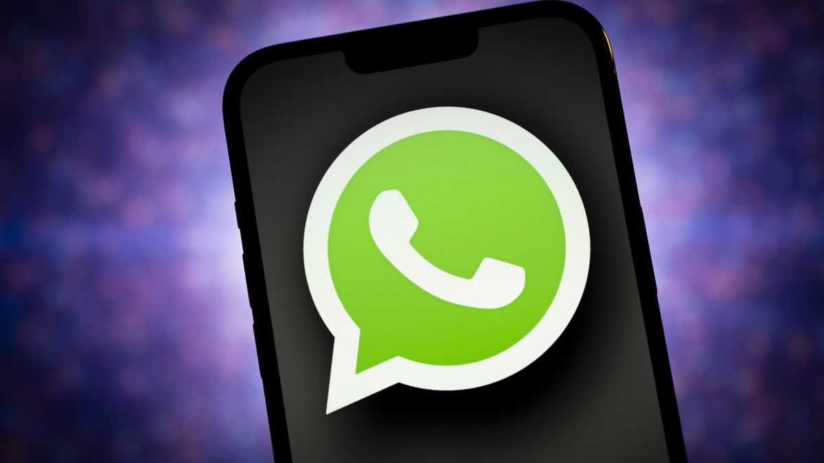 The WhatsApp messaging app logo is seen in this illustrtion photo taken in Warsaw, Poland on 21 November, 2023. (Photo by Jaap Arriens/NurPhoto via Getty Images)