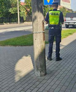 Rowerzysta uderzył w słup. Jechał skradzionym rowerem