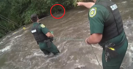 Policjanci ruszyli na ratunek. Ta kobieta miała wielkie szczęście
