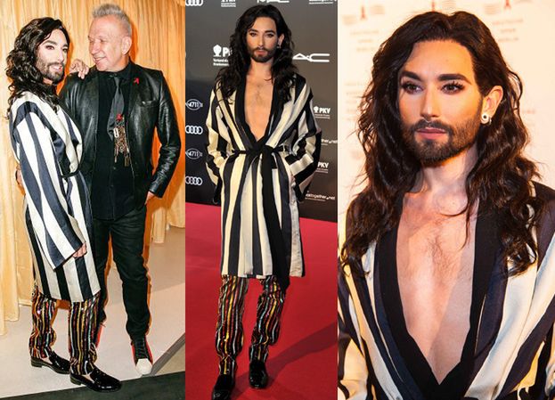 Conchita Wurst w "szlafroku" na gali w Berlinie (ZDJĘCIA)