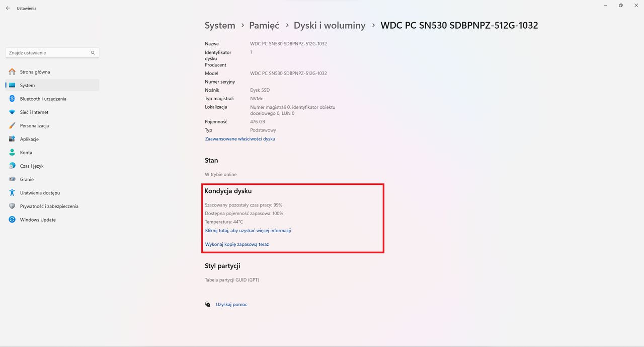 Windows 11: jak sprawdzić stan dysku SSD?