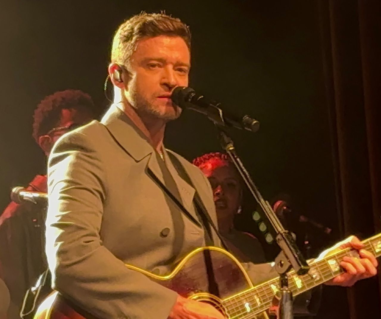 Justin Timberlake at a concert at Irving Plaza in New York