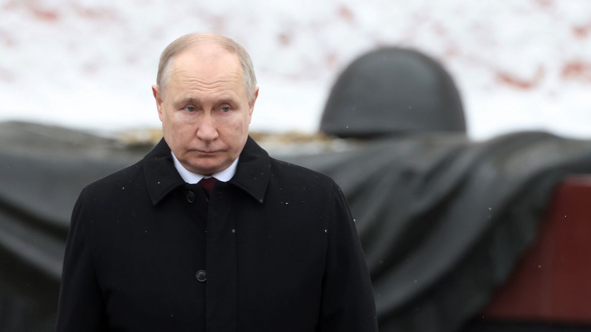 Putin Honours Unknown Soldier On Defender Of The Fatherland Day
MOSCOW, RUSSIA - FEBRUARY 23:  (RUSSIA OUT) Russian President Vladimir Putin walks while taking part in the wreath laying ceremony at the Unknown Soldier Tomb, marking the Defender of the Fatherland's Day, on February 23, 2024, in Moscow, Russia. Putin is candidate for the 2024 Presidential Elections. (Photo by Contributor/Getty Images)
Contributor