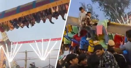 Urwała się huśtawka z ludźmi. Dramatyczny wypadek w lunaparku w Indiach