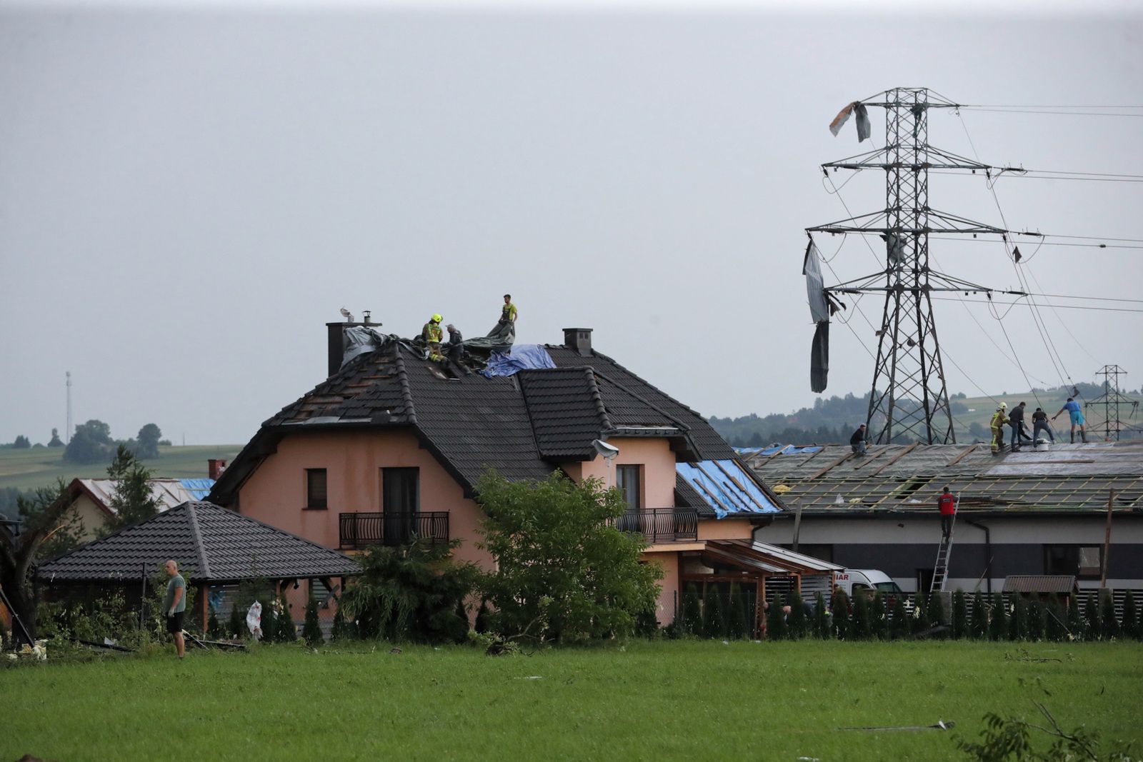 Trąba powietrzna koło Nowego Sącza