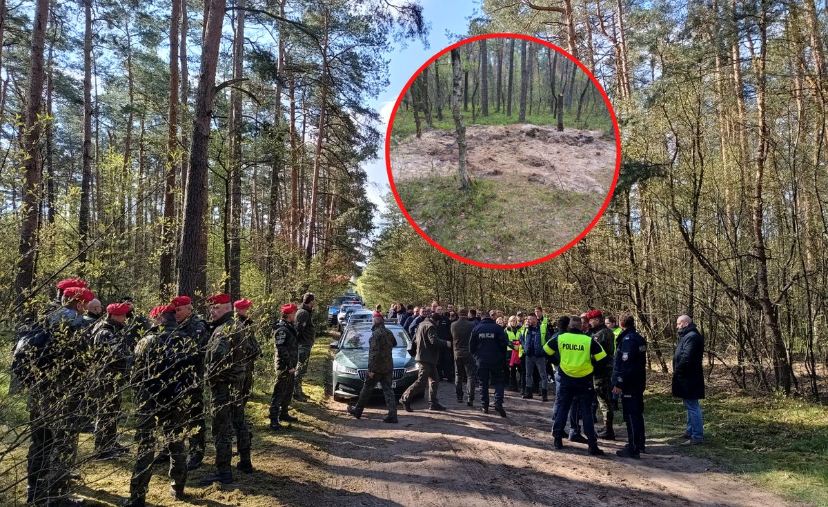 Kilkadziesiąt osób ruszyło na poszukiwania szczątków obiektu w lesie pod Bydgoszczą