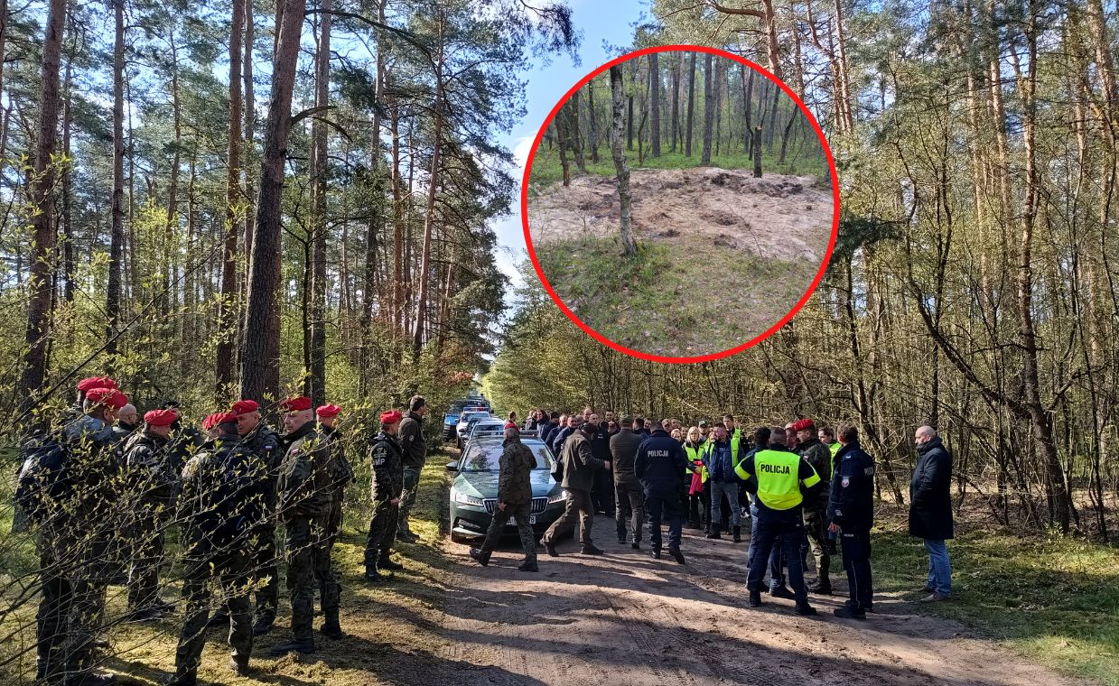 Poruszenie w lesie pod Bydgoszczą. "Nie wiemy, co się dzieje"