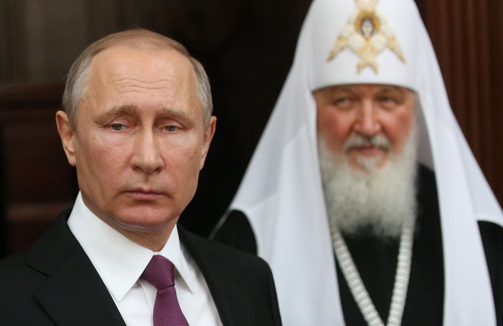 Władimir Putin i patriarcha Moskwy Cyryl 