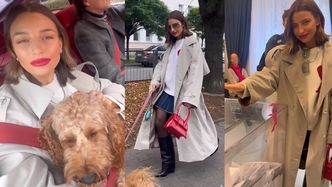 Julia Wieniawa skrytykowana za "rewię mody" podczas wyprawy do lokalu wyborczego: "GWIAZDECZKA poszła na wybory". Odpowiedziała